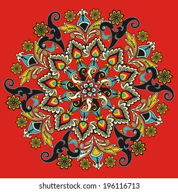 floral pattern in vintage style