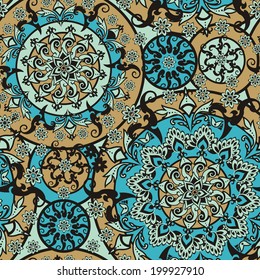floral pattern in vintage style