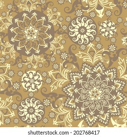 floral pattern in vintage style