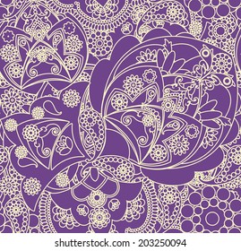 floral pattern in vintage style