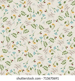 Floral Pattern - Vintage - Vector Background eps10
