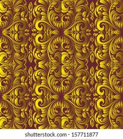 floral pattern. Vintage vector illustration.
