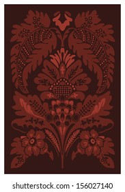 Floral pattern for wallpaper or background page