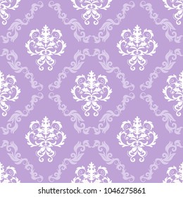 Floral pattern. Wallpaper baroque, damask. Seamless vector background