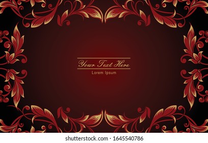 Floral pattern. Wallpaper baroque, damask. Seamless vector background