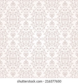 Floral pattern. Wallpaper baroque, damask. Seamless vector background.