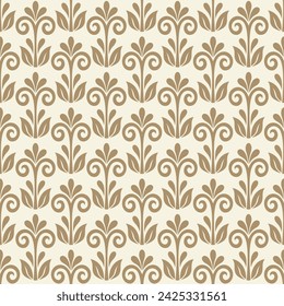 Floral pattern. Wallpaper baroque, damask. Seamless vector background. Graphic modern pattern.