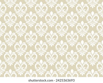 Floral pattern. Wallpaper baroque, damask. Seamless vector background. Graphic modern pattern.