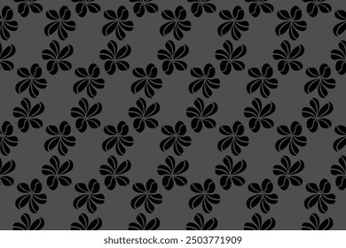 Floral pattern. Wallpaper baroque, damask. Seamless vector background. Graphic modern pattern.