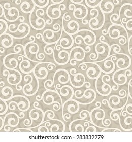 Floral Pattern. Wallpaper Baroque, Damask. Seamless Vector Background