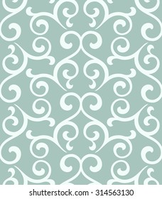 Floral pattern. Wallpaper baroque, damask. Seamless vector background