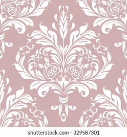 Floral pattern. Wallpaper baroque, damask. Seamless vector background.