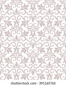 Floral pattern. Wallpaper baroque, damask. Seamless vector background.