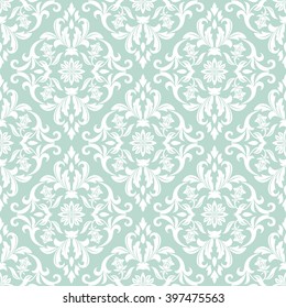 Floral pattern. Wallpaper baroque, damask. Seamless vector background. Stylish ornament