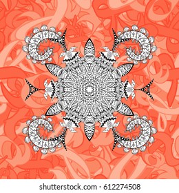 Floral pattern. Wallpaper baroque, damask. Seamless vector background. Golden elements on background. Stylish graphic pattern.