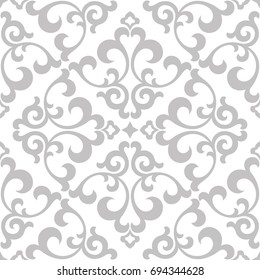 Floral pattern. Wallpaper baroque, damask. Seamless vector background. Graphic modern pattern.