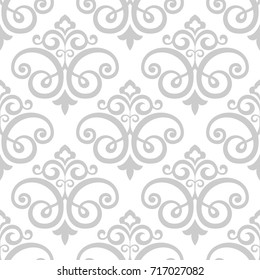 Floral pattern. Wallpaper baroque, damask. Seamless vector background. Graphic modern pattern