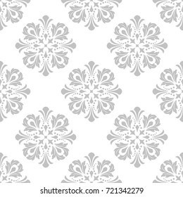 Floral pattern. Wallpaper baroque, damask. Seamless vector background. Graphic modern pattern.