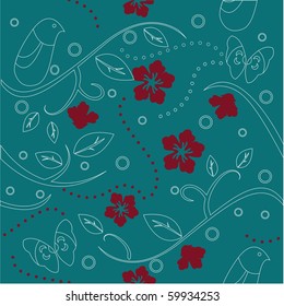 floral pattern for wallpaper, templates and greeting card