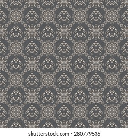 Floral pattern wallpapers in the style of Baroque . Can be used for backgrounds and page fill web design. Vector illustration.