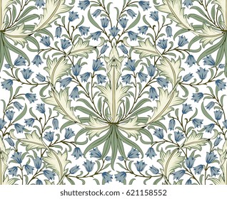 Floral pattern for your design. Modern seamless pattern for interior decoration, wrapping paper, graphic design and textile. Vector illustration. Background.