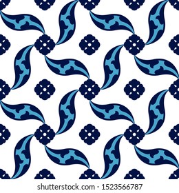 Floral pattern for your design. Traditional Turkish – Ottoman seamless ornament. Iznik. Vector background.