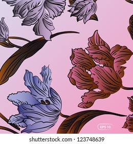 Floral Patterned Wallpaper