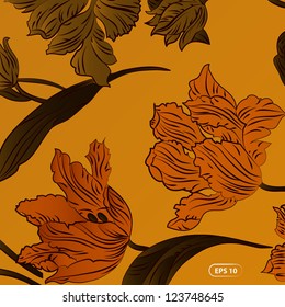 Floral Patterned Wallpaper