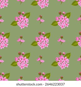 Padrão floral, plano de fundo rosa, flores tropicais, design sem costura, impressão botânica