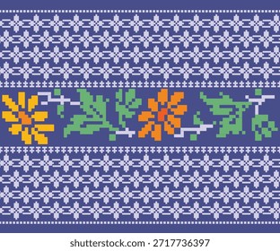 Los patrones florales, dispuestos a la perfección a través de toda la superficie en Formas geométricas, son perfectamente Horizontales y diseñados para fondos, telas, prendas de vestir y decoración.