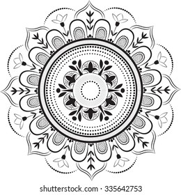 Floral patterns in the circle