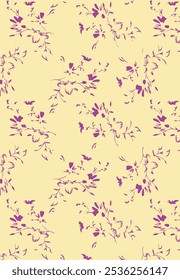Patrones florales con flores y hojas. Fondos de Vector sin fisuras.
