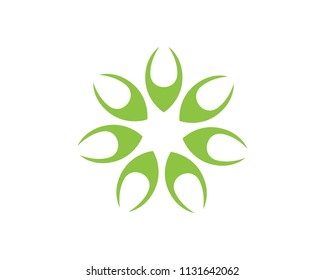 floral patterns logo and symbols on a white background
