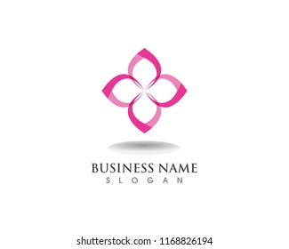 floral patterns logo and symbols on a white background
