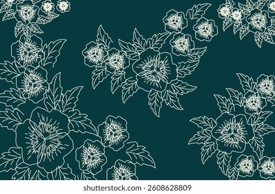 Floral patterns seamless background embroidery ethnic batik retro. Flower motifs paisley batik. Vector illustration. 