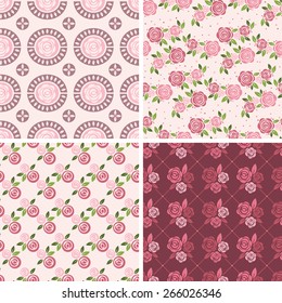 Floral Patterns and seamless backgrounds. Ideal for printing 
onto fabric and paper or scrap booking 
