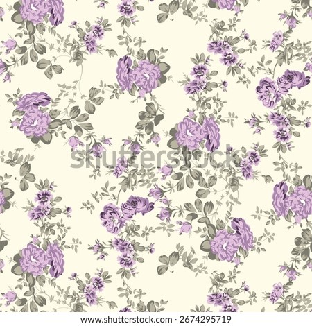 Floral patterns, seamless patterns, floral border design, wall paper design