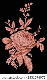 Floral Patterns with Seamless Leaf and Flower Motifs for Gift Wraps and Textiles.