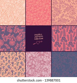 floral patterns set