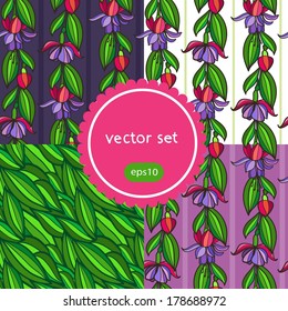 floral patterns set