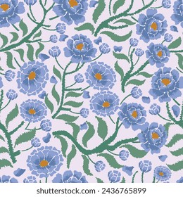 Floral patterns are suitable for fabrics, motifs, backgrounds, wallpapers, 