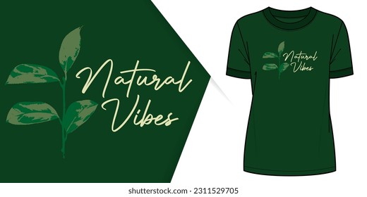 floral patterns t-shirt design. Slogan and floral design template for t-shirt print.