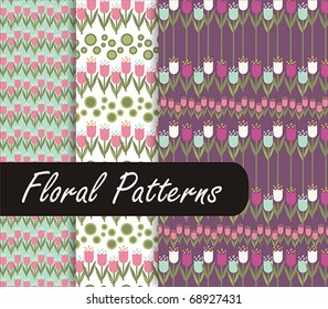 Floral Patterns With Tulip