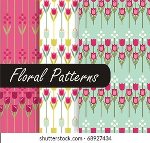 Floral Patterns With Tulip