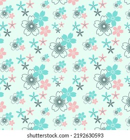 Floral patterns. Vector design for paper, cover, fabric, interior decor and other users.