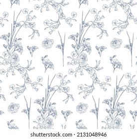  Floral patterns in vintage style