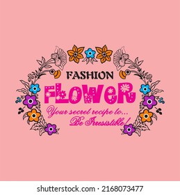 the floral pendant pattern vectorial drawing pattern is designed for t-shirt.eps