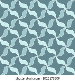 Floral petals seamless geometry pattern. Abstract plant background