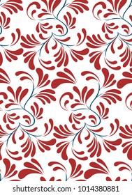 Floral petals seamless pattern