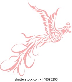floral phoenix / Based on southeast Asia design
